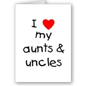 I love all my aunts & uncles
